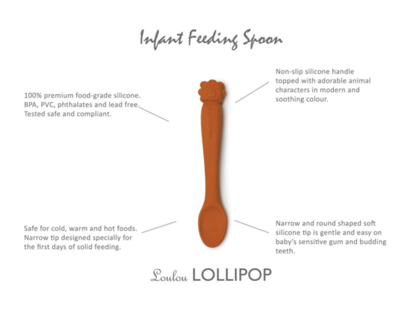 Feeding Spoon - Lion by Loulou Lollipop Nursing + Feeding Loulou Lollipop   