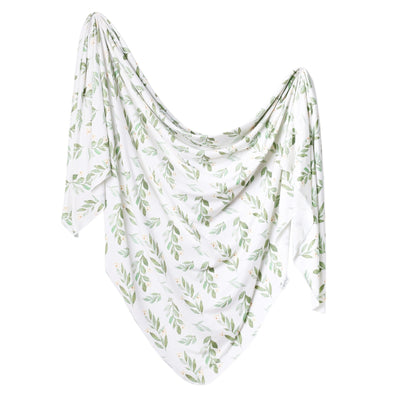 Knit Swaddle Blanket - Fern by Copper Pearl Bedding Copper Pearl   
