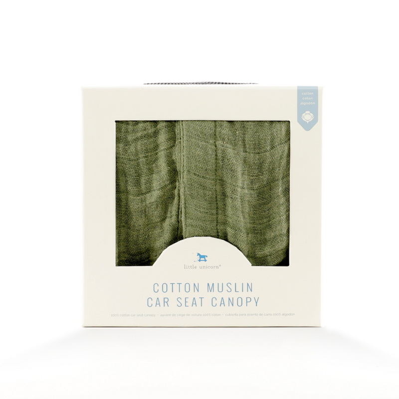 Cotton Muslin Car Seat Canopy - Fern by Little Unicorn Gear Little Unicorn   