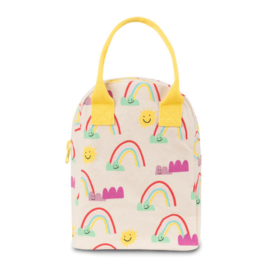 Zipper Lunch Bag - Rainbows by Fluf