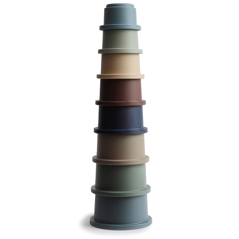 Stacking Cups by Mushie & Co Toys Mushie & Co Forest  