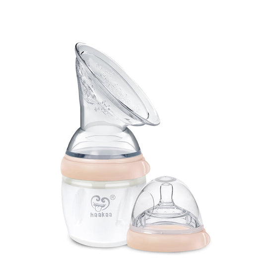 Generation 3 Silicone Breast Pump - Peach  9oz by Haakaa