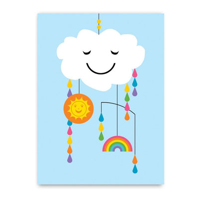 Happy Baby Mobile Enclosure Card Paper Goods + Party Supplies Rock Scissor Paper   