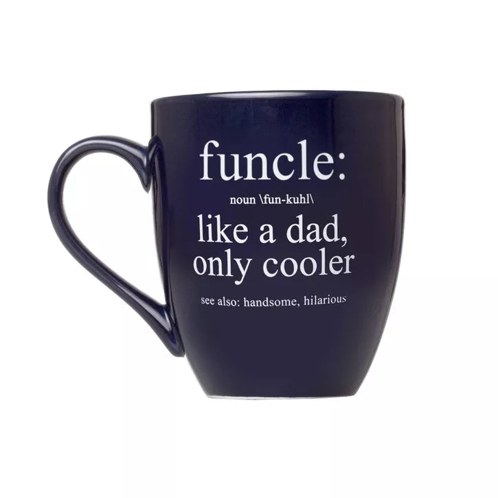 Funcle: Like a Dad, Only Cooler Mug - Blue by Pearhead