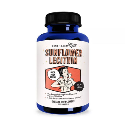 Organic Sunflower Lecithin Lactation Blend - 200 Capsules Nursing + Feeding Legendairy Milk   