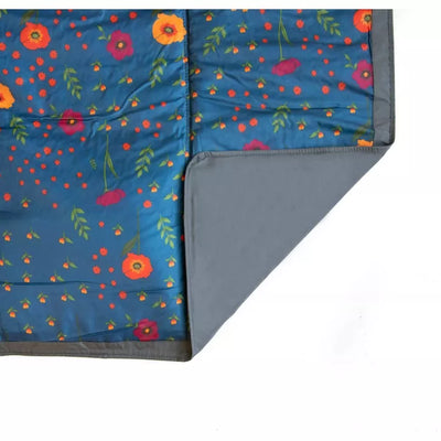 Outdoor Blanket 5'x5' - Midnight Poppy by Little Unicorn
