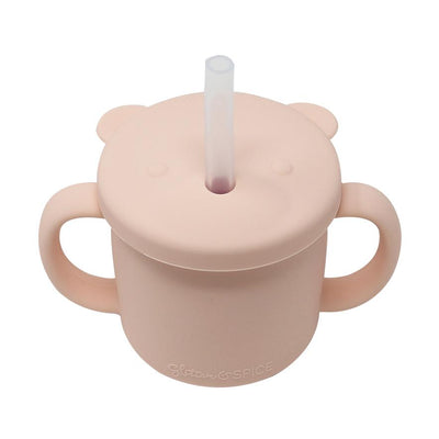 Grow With Me Silicone Bear Cup by Glitter & Spice Nursing + Feeding Glitter & Spice   