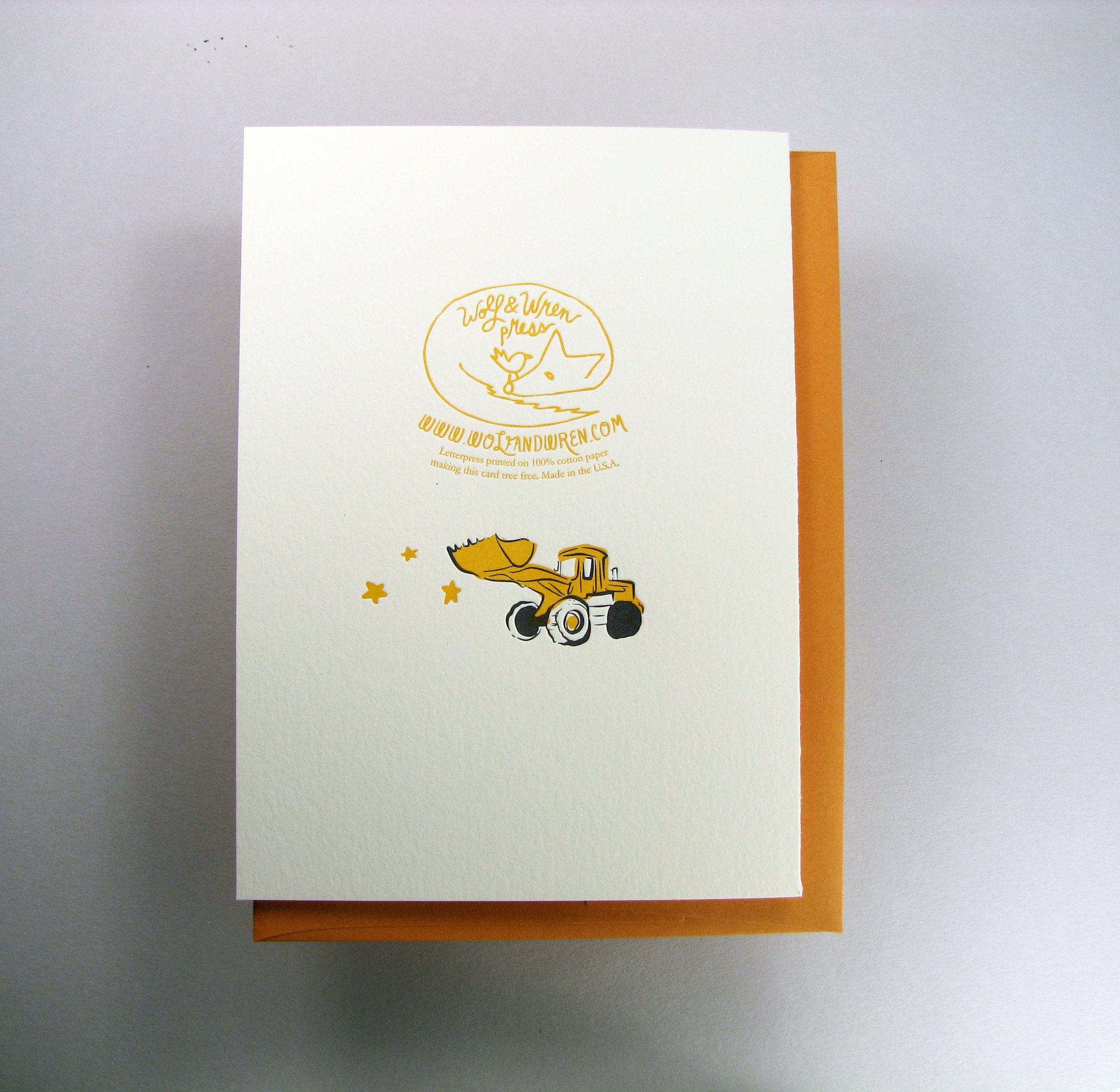 Construction Buddy Birthday Card Paper Goods + Party Supplies Wolf & Wren Press   