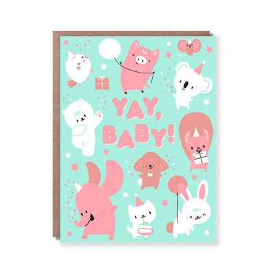 Baby Party Card by HELLO! LUCKY Paper Goods + Party Supplies Egg Press   