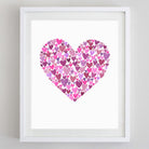 Hearts Watercolor Print by Carly Rae Studio Decor Carly Rae Studio   