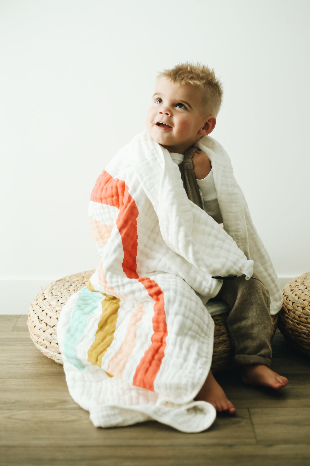 Rainbow Quilt by Clementine Kids Bedding Clementine Kids   