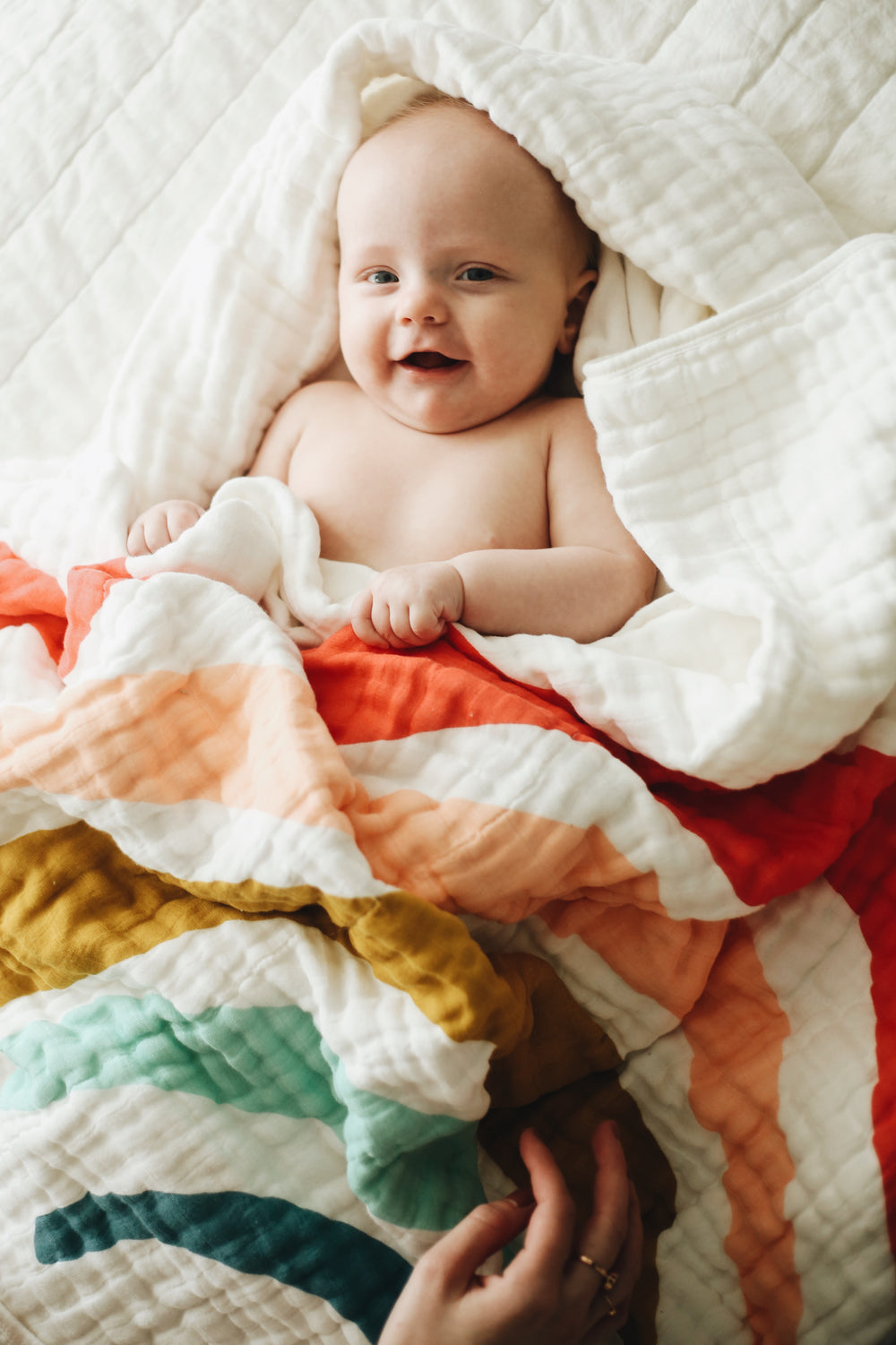 Rainbow Quilt by Clementine Kids Bedding Clementine Kids   