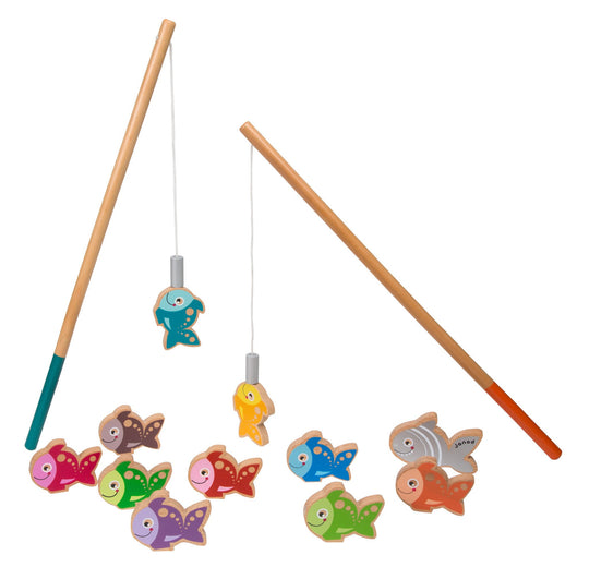 Let's Go Fishing - Wooden Magnetic Fishing Playset by Janod