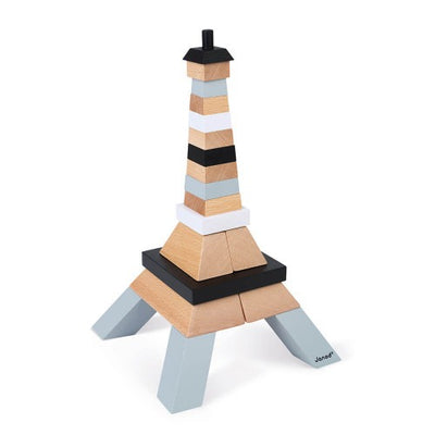 Eiffel Tower Wooden Building Set by Janod Toys Janod   