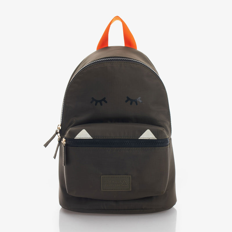 Kids Eco Backpack - Khaki by Jem + Bea Accessories Jem + Bea   