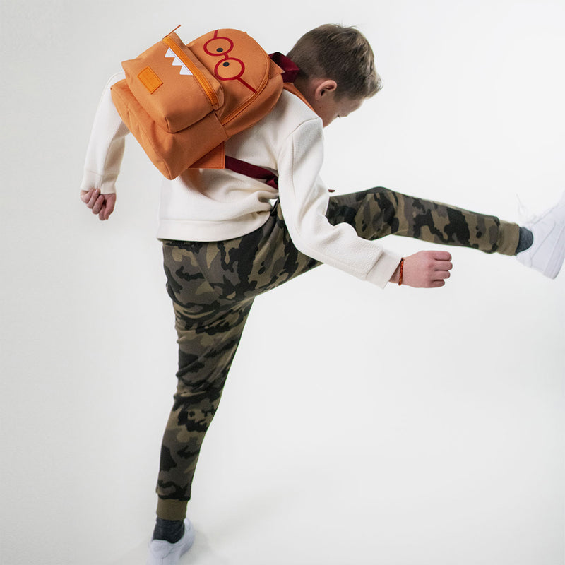 Kids Eco Backpack - Orange by Jem + Bea Accessories Jem + Bea   