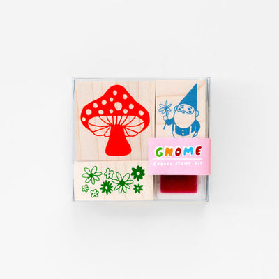Gnome and Mushroom Stamp Kit by Yellow Owl Workshop Toys Yellow Owl Workshop   