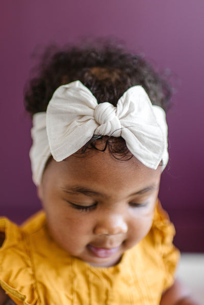 Knot Headband - Oatmeal by Baby Bling Accessories Baby Bling   