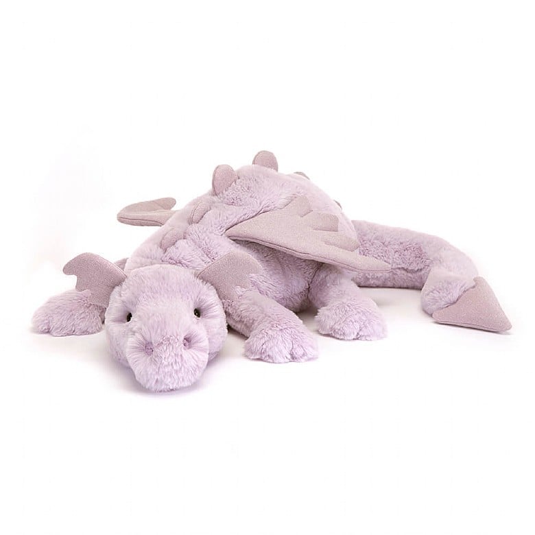 Lavender Dragon - Huge 26 Inch by Jellycat Toys Jellycat   