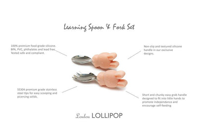 Learning Spoon & Fork - Bunny by Loulou Lollipop Nursing + Feeding Loulou Lollipop   