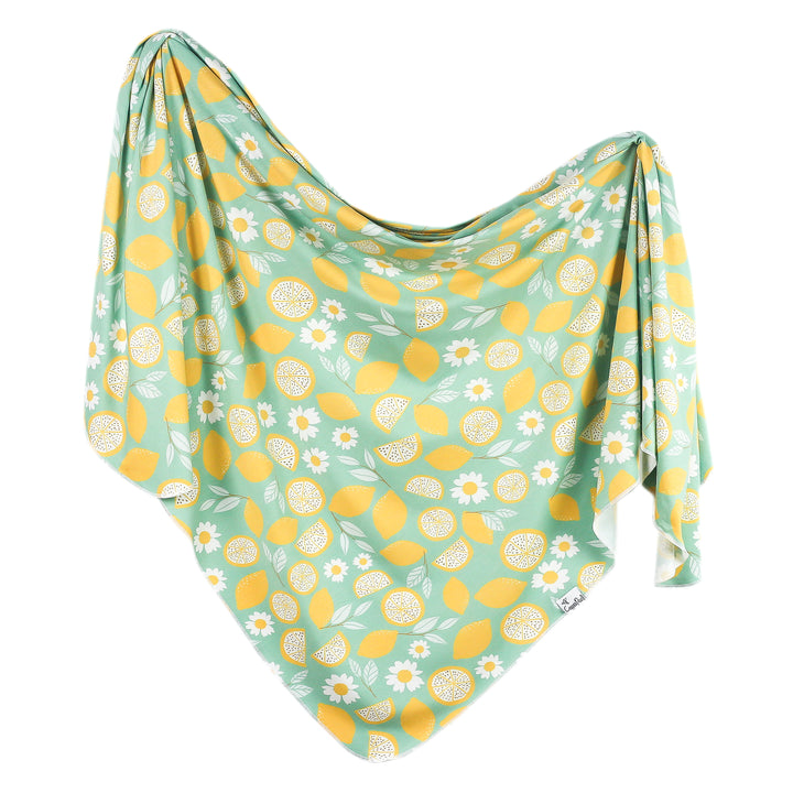 Knit Swaddle Blanket - Lemon by Copper Pearl