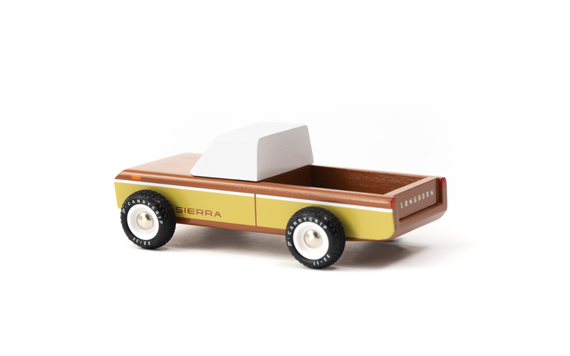 Longhorn Brown Sierra Pickup Truck by Candylab Toys Toys Candylab Toys   
