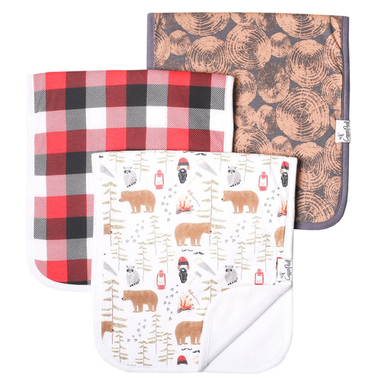 Premium Burp Cloths - Lumberjack by Copper Pearl