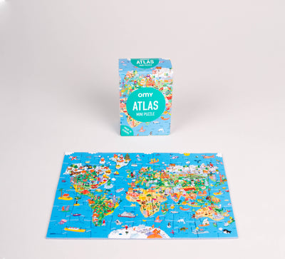 54 Piece City Mini Puzzle - Atlas by OMY Toys OMY   