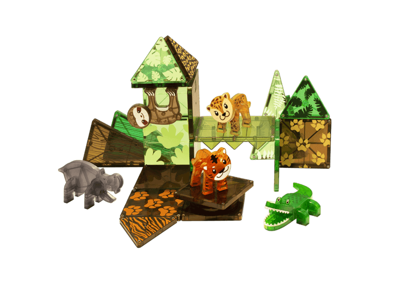 Jungle Animals 25 Piece Set by Magna-Tiles Toys Magna-Tiles   