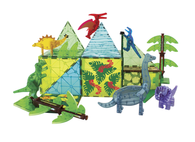 Dino World XL 50 Piece Set by Magna-Tiles Toys Magna-Tiles   