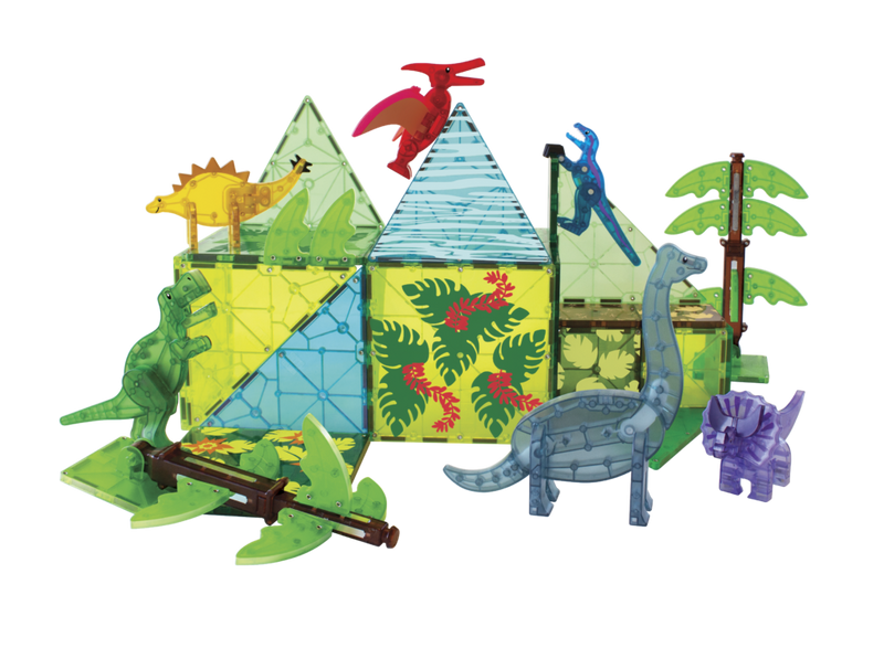 Dino World XL 50 Piece Set by Magna-Tiles Toys Magna-Tiles   