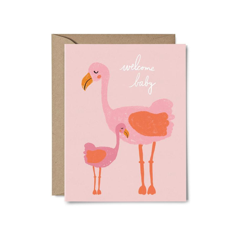 Baby Flamingo Card Paper Goods + Party Supplies Paperapple   