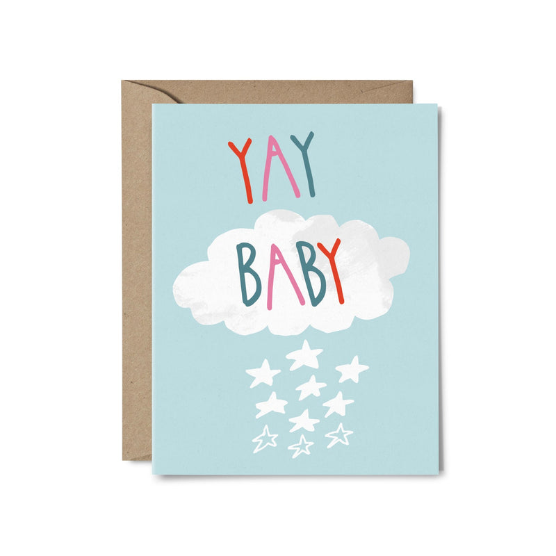 Yay Baby Clouds Card by Paperapple Paper Goods + Party Supplies Paperapple   