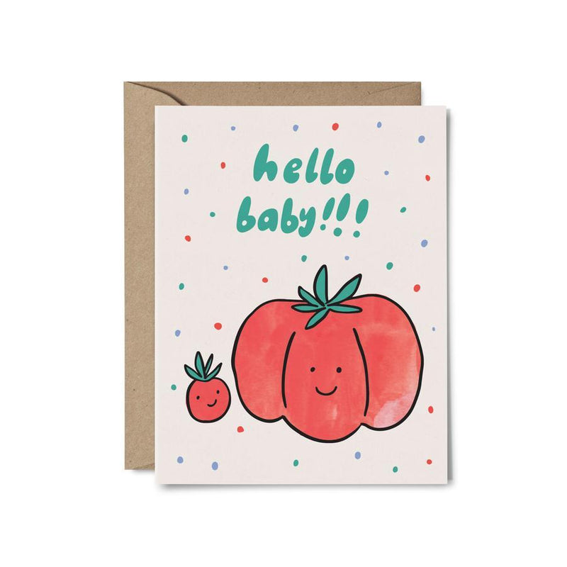 Baby Tomato Card Paper Goods + Party Supplies Paperapple   