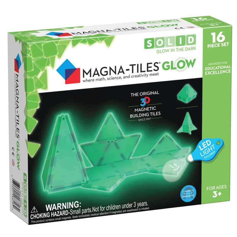 Glow 16 Piece Set by Magna-Tiles Toys Magna-Tiles   
