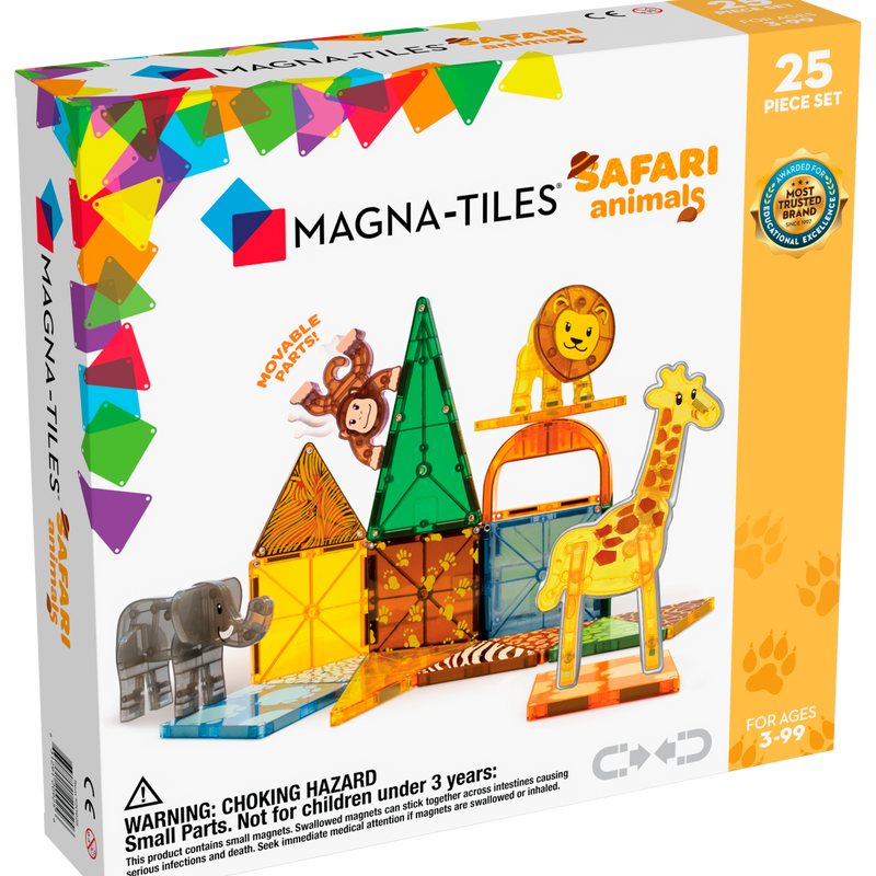 Safari Animals 25 Piece Set by Magna-Tiles Toys Magna-Tiles   