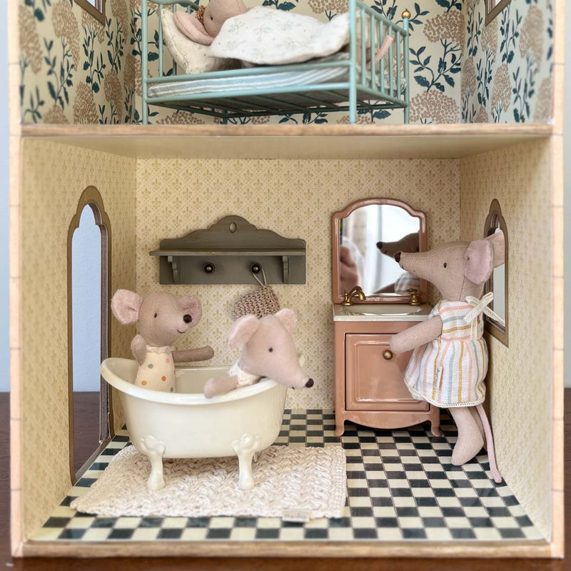 Sink Dresser with Mirror, Mouse - Dark Powder Toys Maileg   