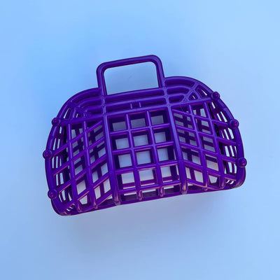 Mini Retro Jelly Baskets Accessories JustforZo Boutique Purple  