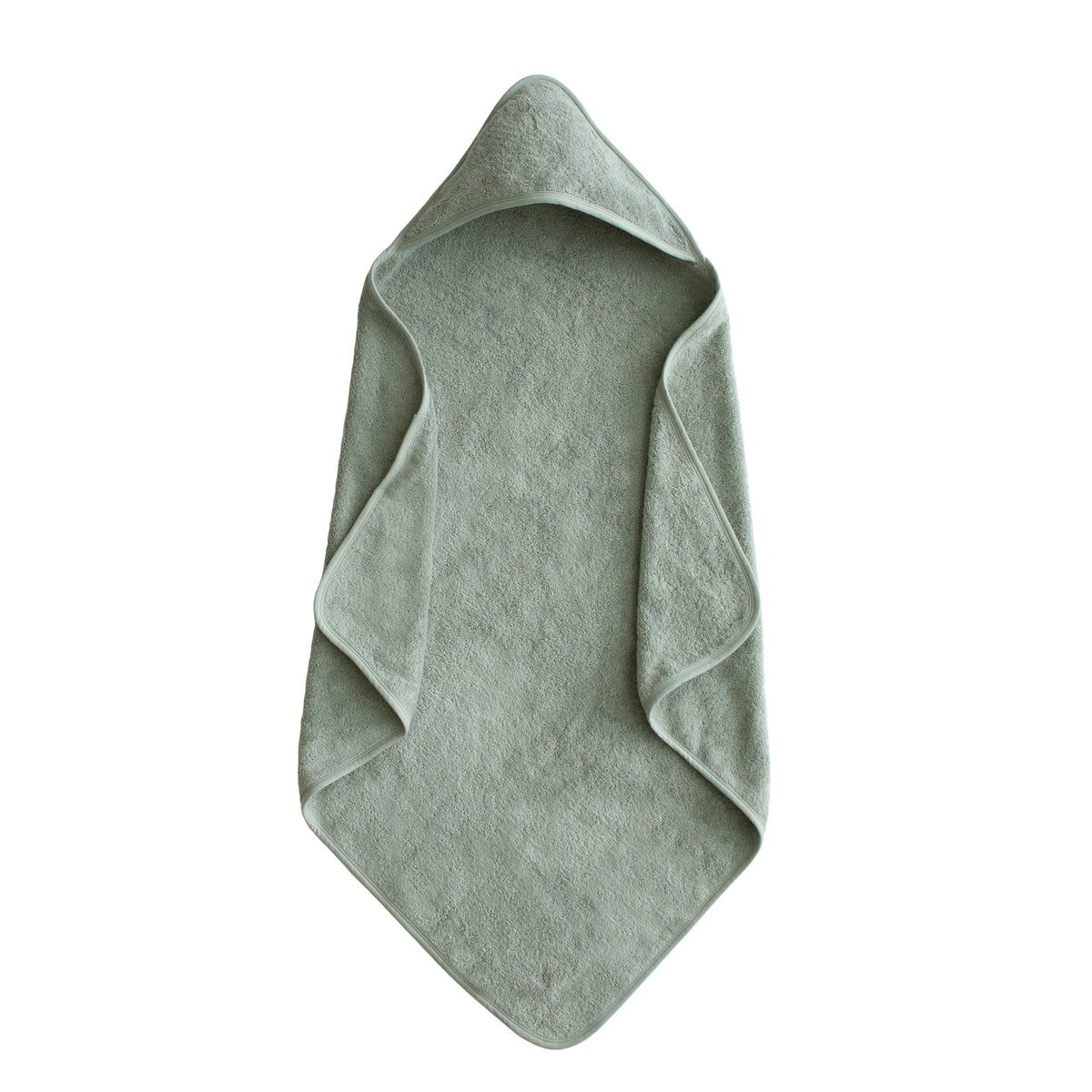 Organic Cotton Baby Hooded Towel - Moss by Mushie & Co Bath + Potty Mushie & Co   