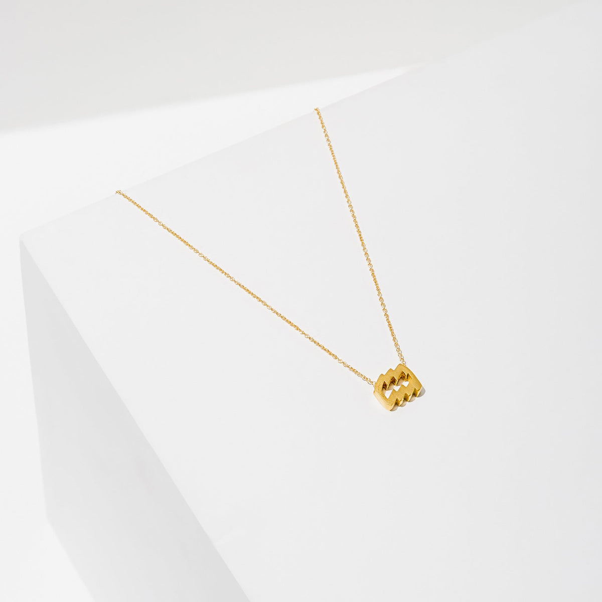Zodiac Necklace - 24K Gold Plated by Larissa Loden Accessories Larissa Loden Aquarius  