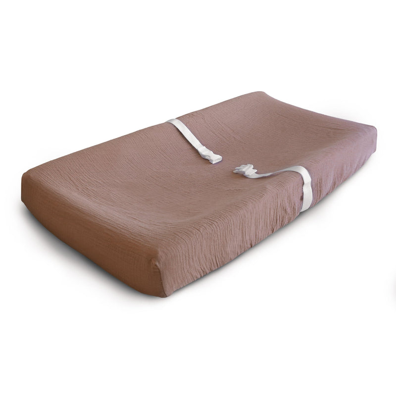 Extra Soft Changing Pad Cover - Natural by Mushie & Co Bath + Potty Mushie & Co   