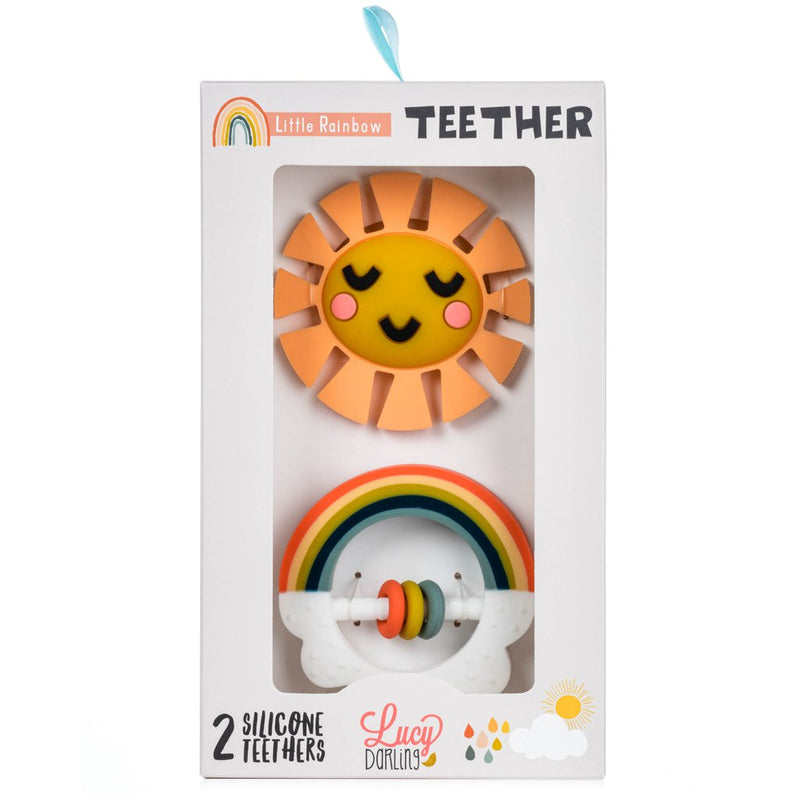 Little Rainbow Baby Teether Toy by Lucy Darling Infant Care Lucy Darling   