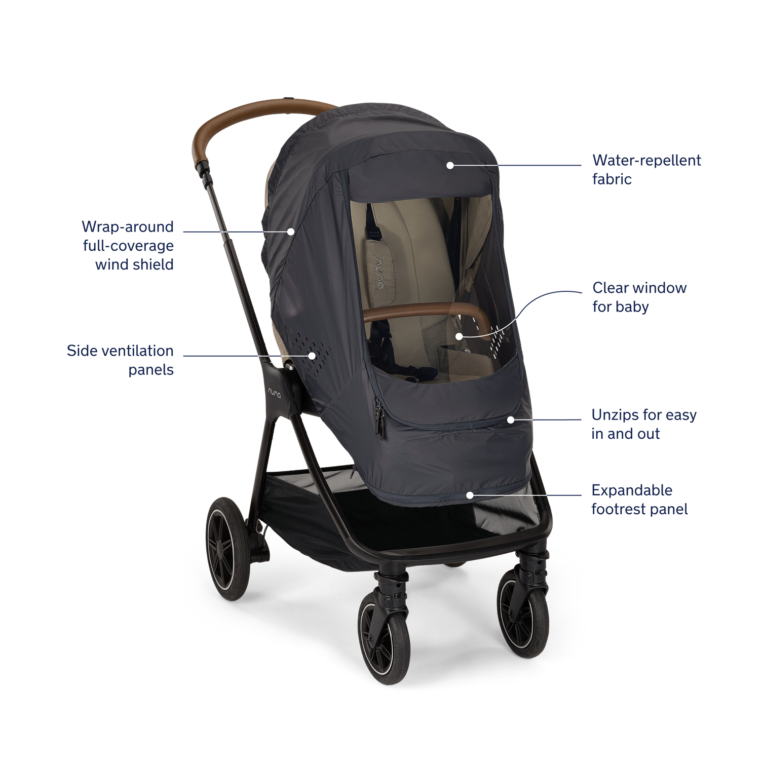 nuna stroller cover Stroller Wind Cover by Nuna