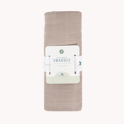 Deluxe Muslin Swaddle Blanket - Oatmeal by Little Unicorn Bedding Little Unicorn   
