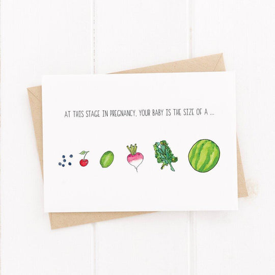 Baby Size Card by Party Napkins Co