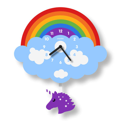 Rainbow Acrylic Pendulum Clock by Popclox Decor Popclox   