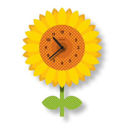 Sunflower Acrylic Pendulum Clock by Popclox Decor Popclox   