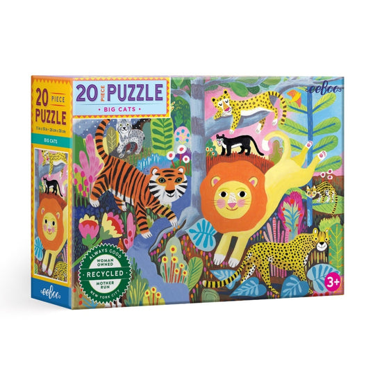 20 Piece Puzzle - Big Cats by Eeboo