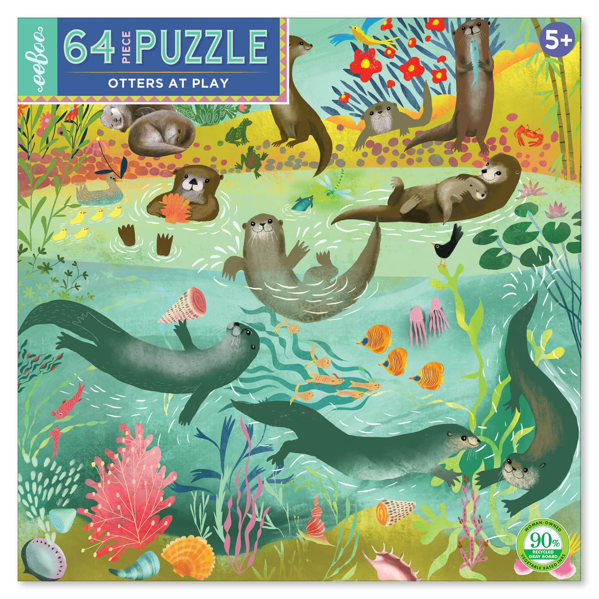 Picture of the box of the Otter at Play puzzle
