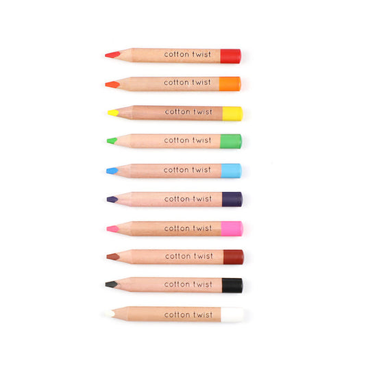 Jumbo Watercolour Pencil Tin - Bright Mix by Cotton Twist